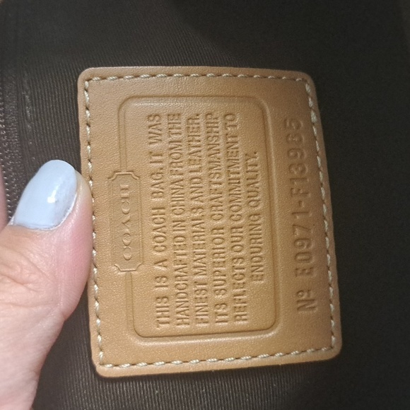 COACH WOOL/LEATHER PLAID SHOULDER BAG - Picture 11 of 17